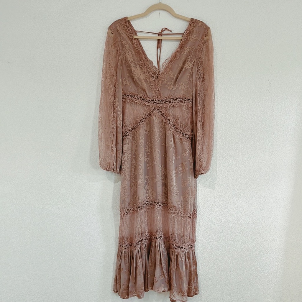 Willow & Clay Dresses | Willow and Clay Lace Maxi Dress | Color: Pink | Size: 4 | Evaacatherine's Closet